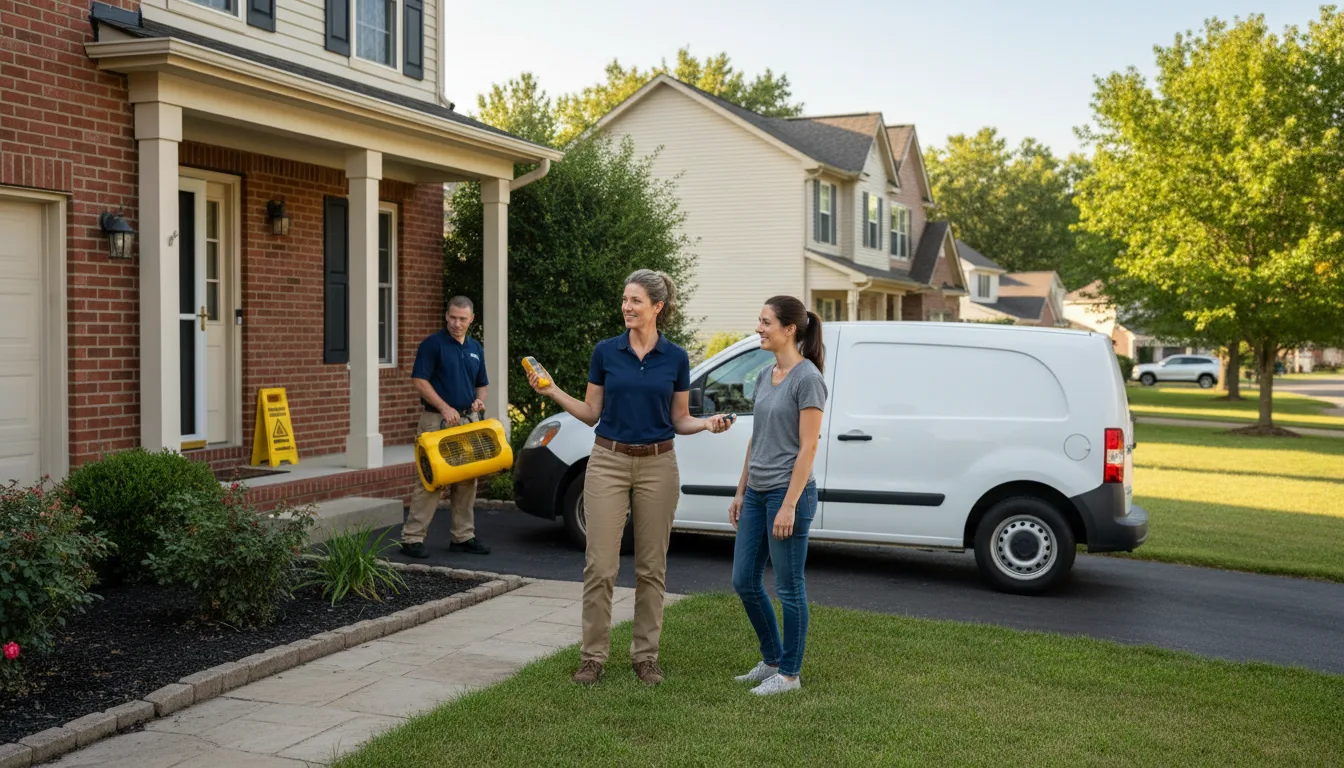 Residential water damage restoration in Dinosaur, CO
